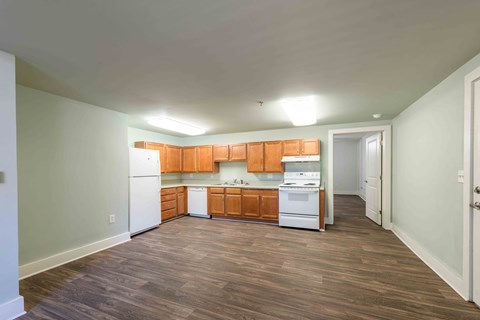 Floor plan for 1 bed, 2 baths, 600 sqft